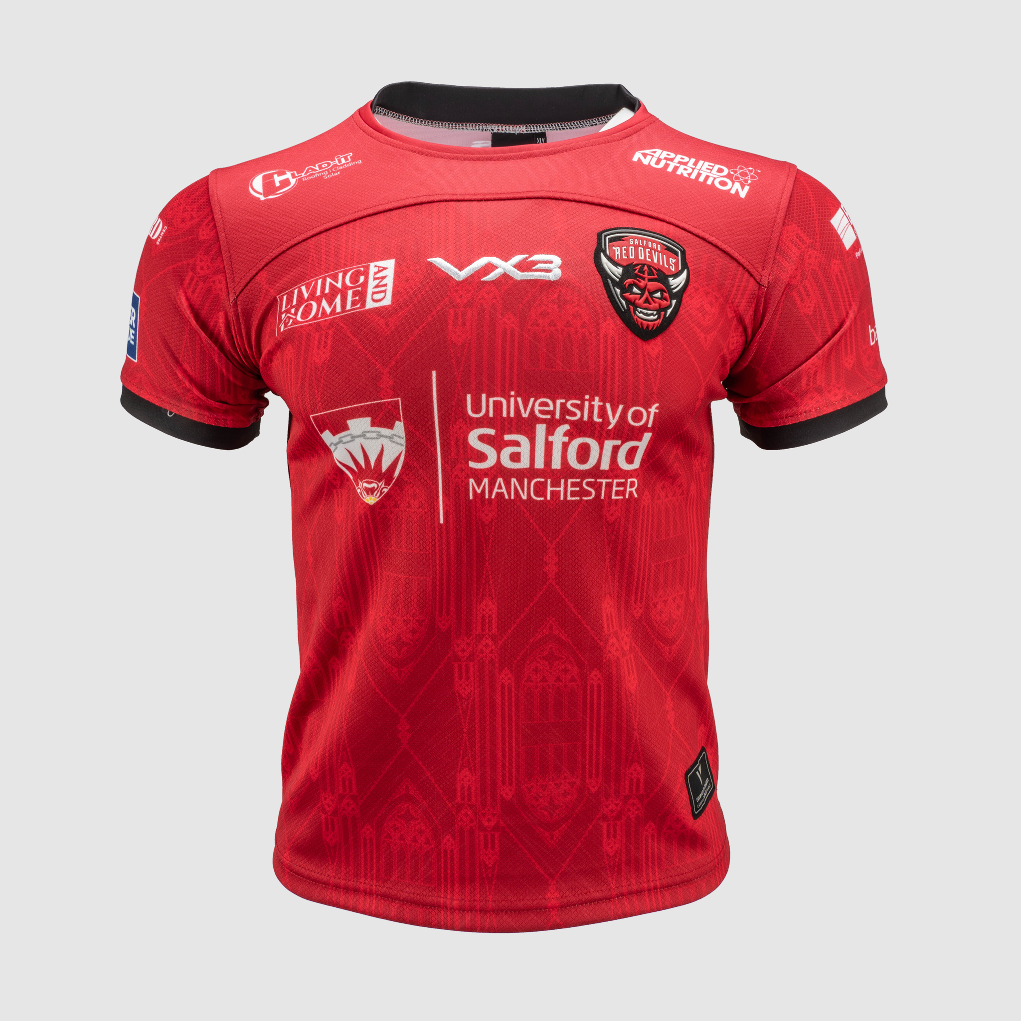 Salford Red Devils 2025 Replica Home Playing Shirt YOUTH