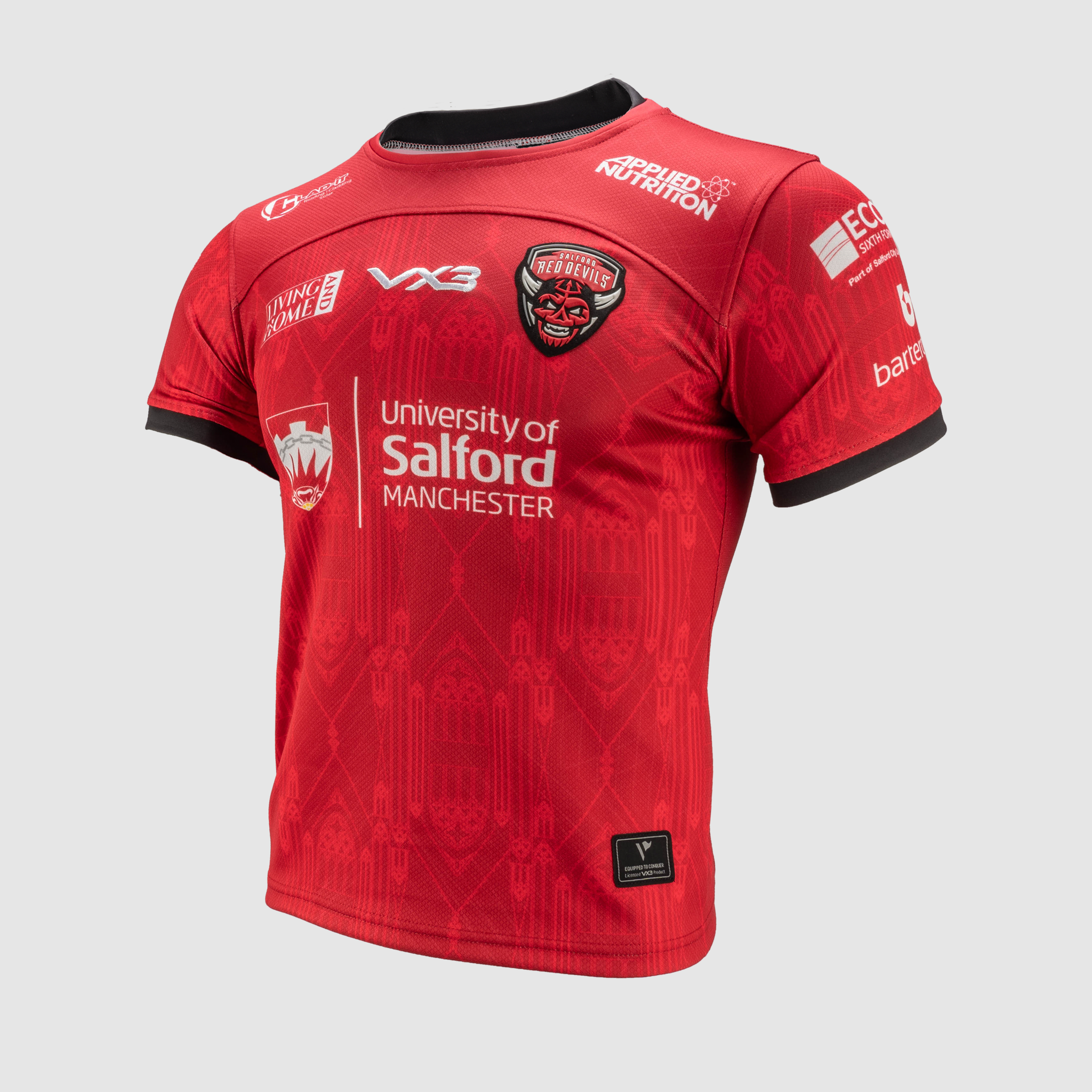 Salford Red Devils 2025 Replica Home Playing Shirt YOUTH