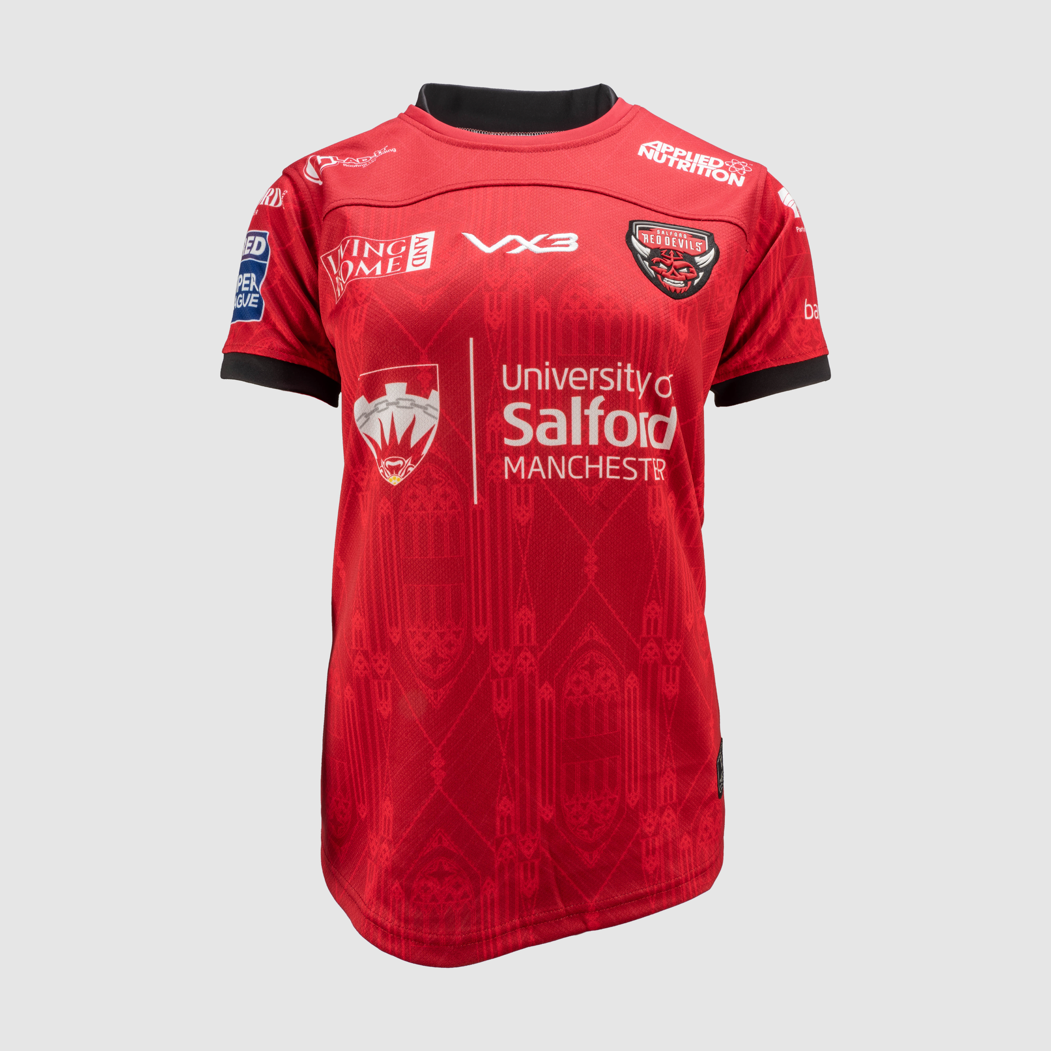 Salford Red Devils 2025 Replica Home Playing Shirt LADIES