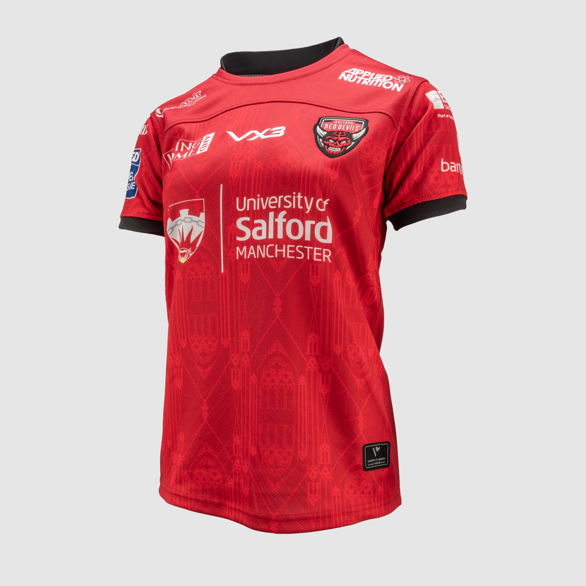 Salford Red Devils 2025 Replica Home Playing Shirt LADIES