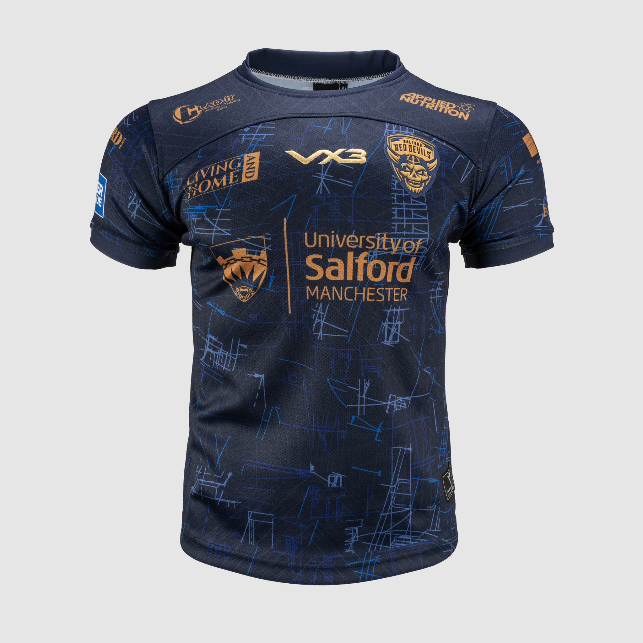 Salford Red Devils 2025 Replica Away Playing Shirt YOUTH