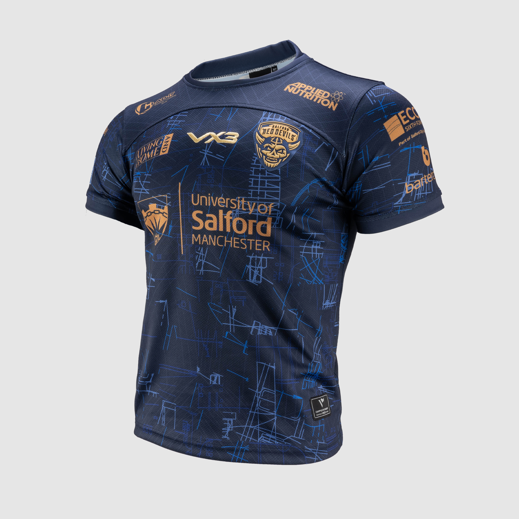 Salford Red Devils 2025 Replica Away Playing Shirt YOUTH