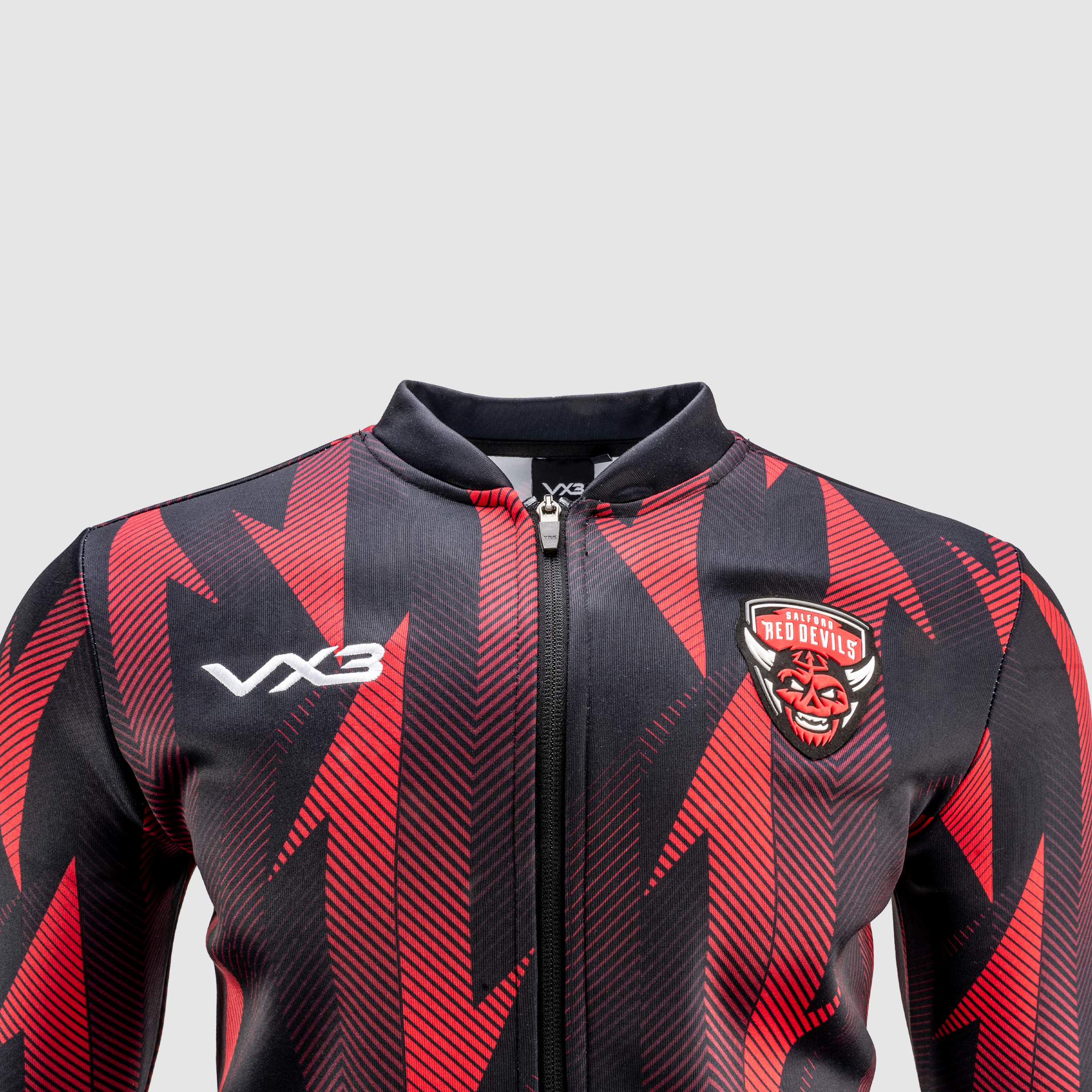 Salford Red Devils 2025 Anthem Jacket Black/Red