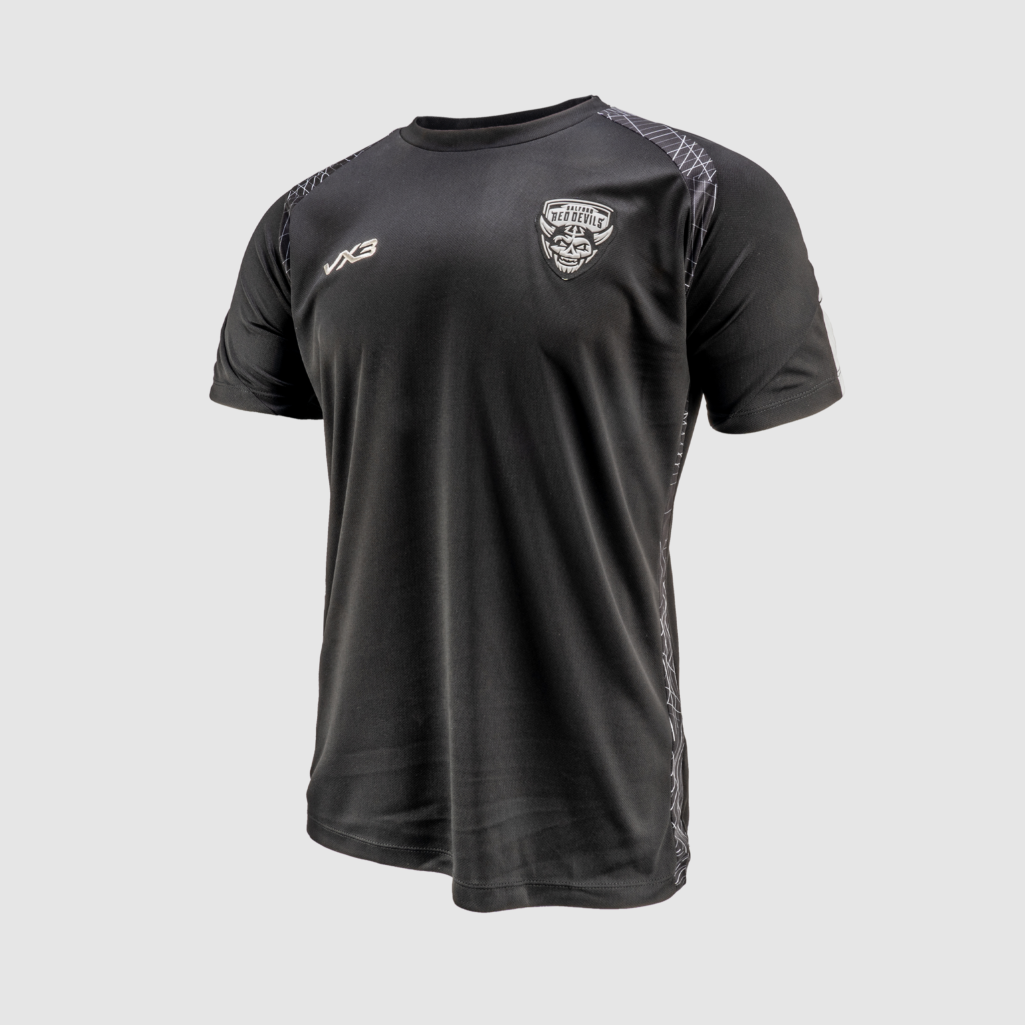 Salford Red Devils 2025 Womens Quadrigo Training Tee Black/Slate