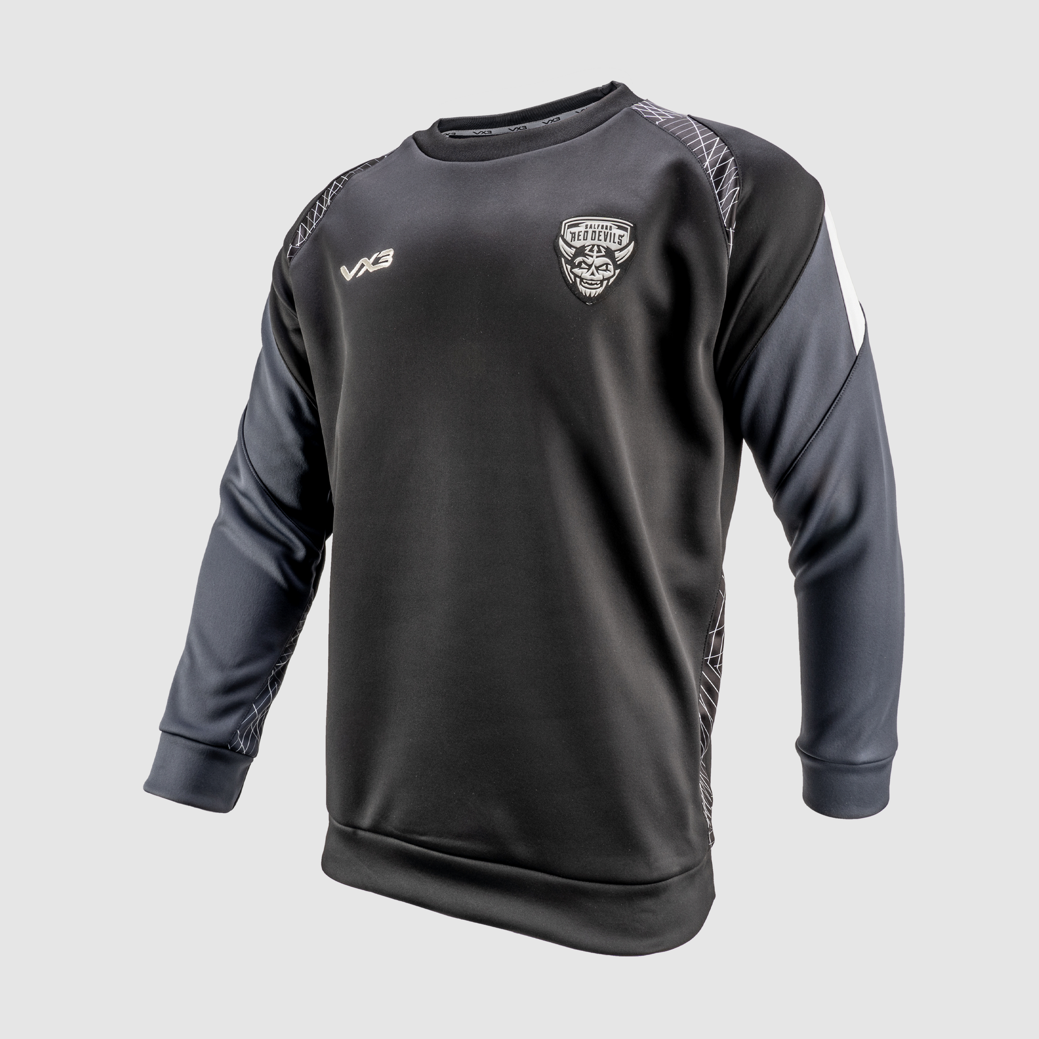 Salford Red Devils 2025 Quadrigo Sweater Black/Slate