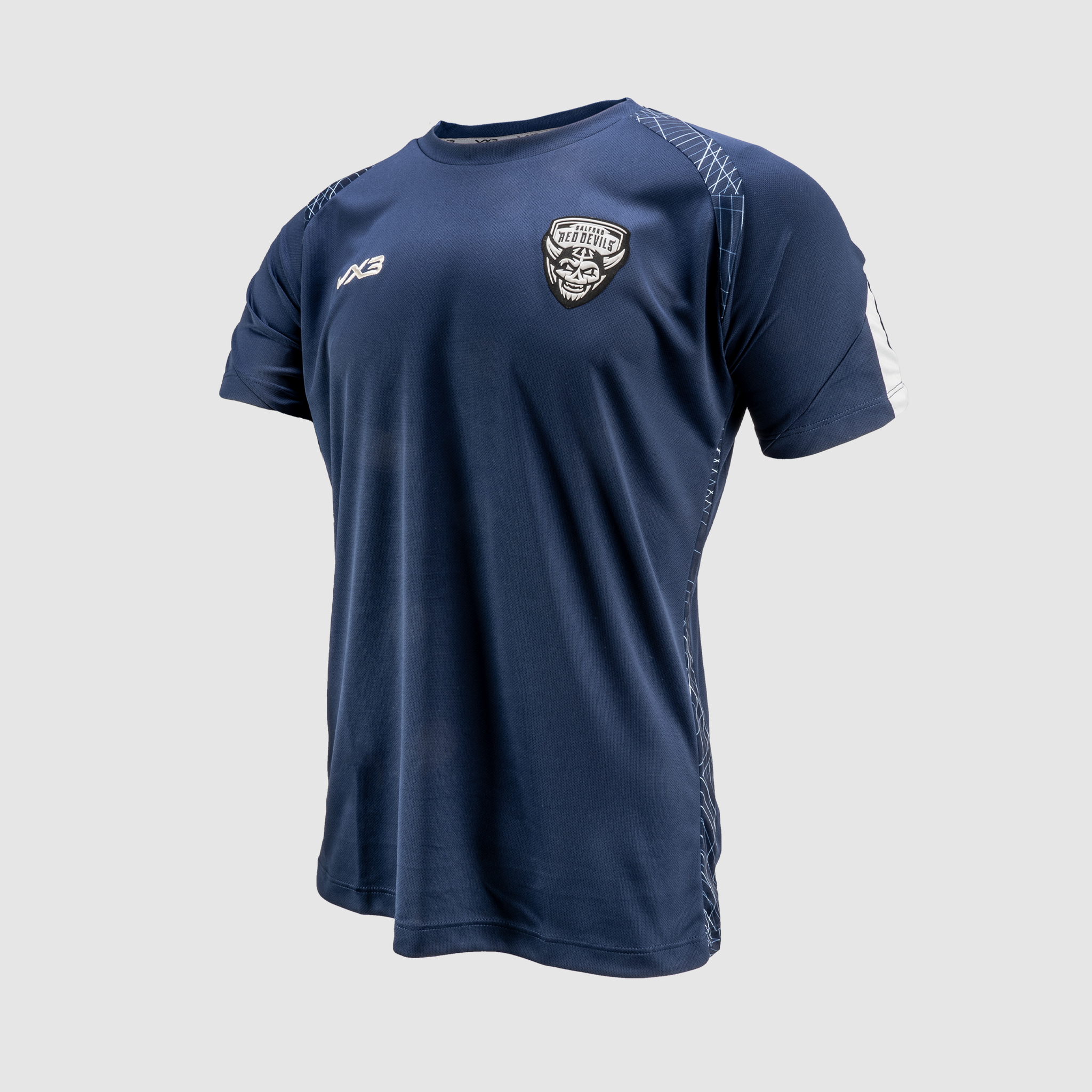 Salford Red Devils 2025 Youth Quadrigo Training Tee Navy/Slate