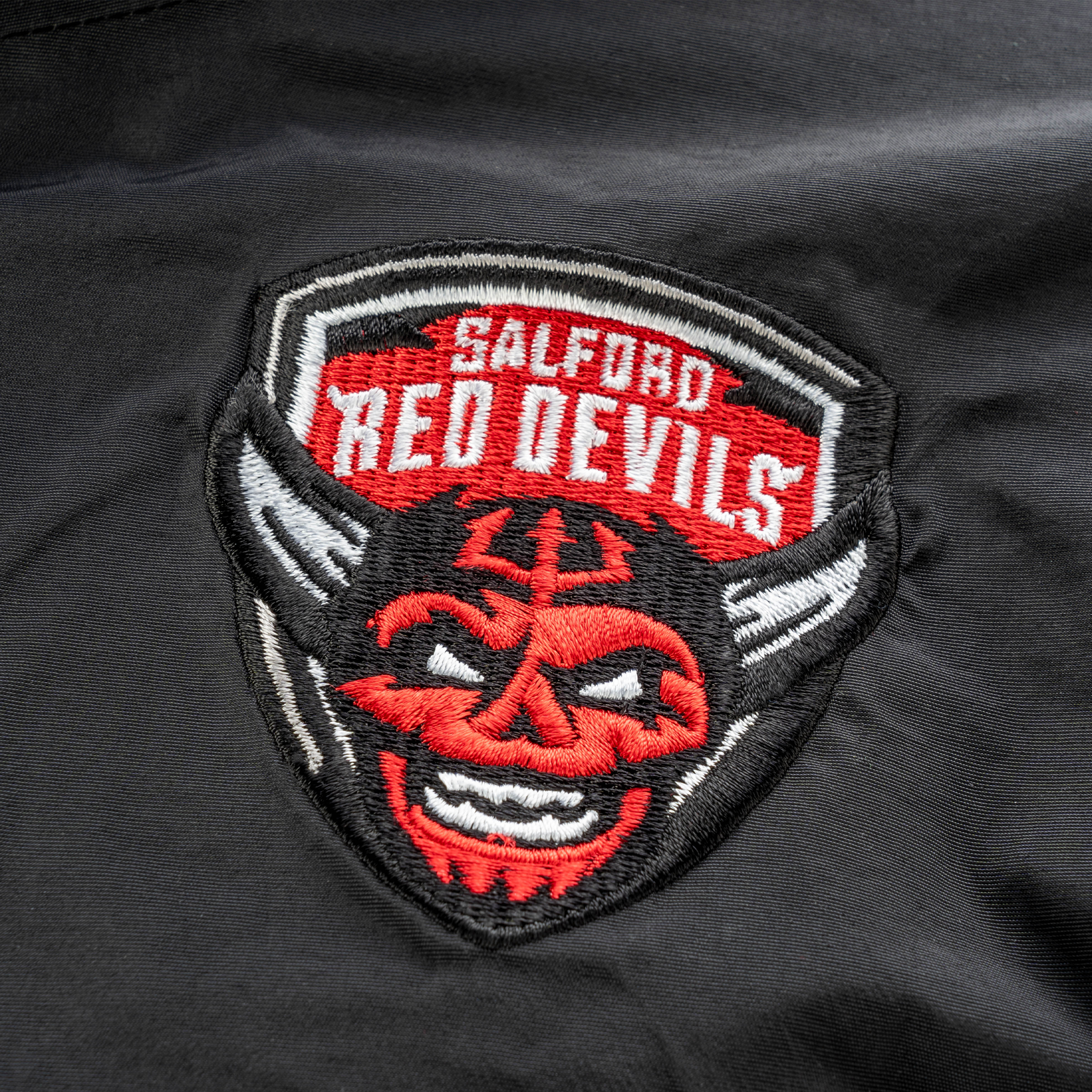 Salford Red Devils 2025 Protego Waterproof Jacket Black