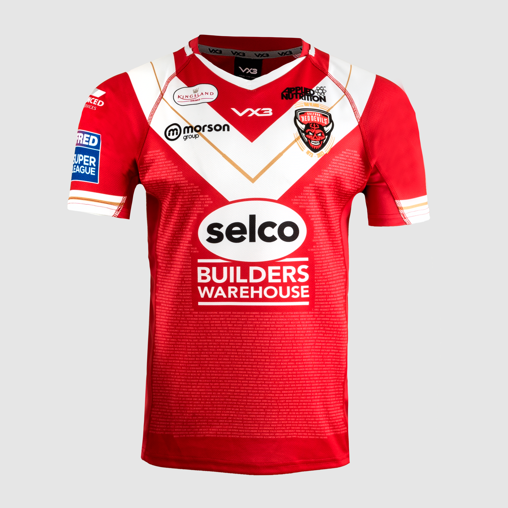 Salford Red Devils 2023 Replica Home Playing Shirt