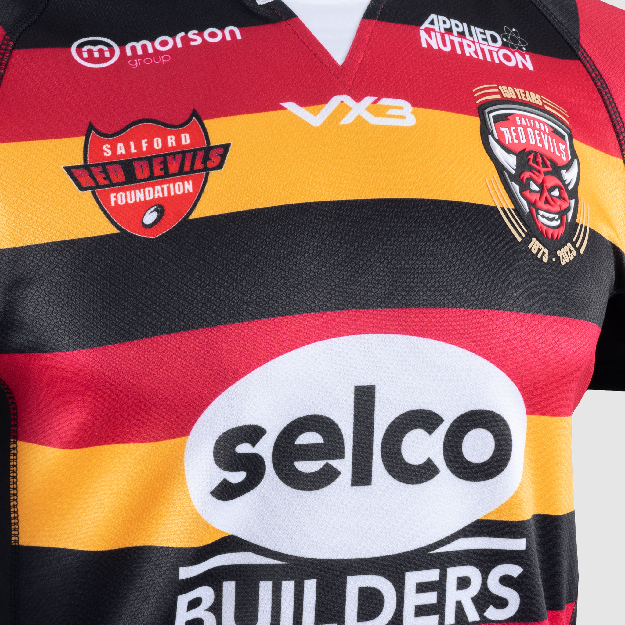 Salford Red Devils 2023 Replica Youth Anniversary Playing Shirt