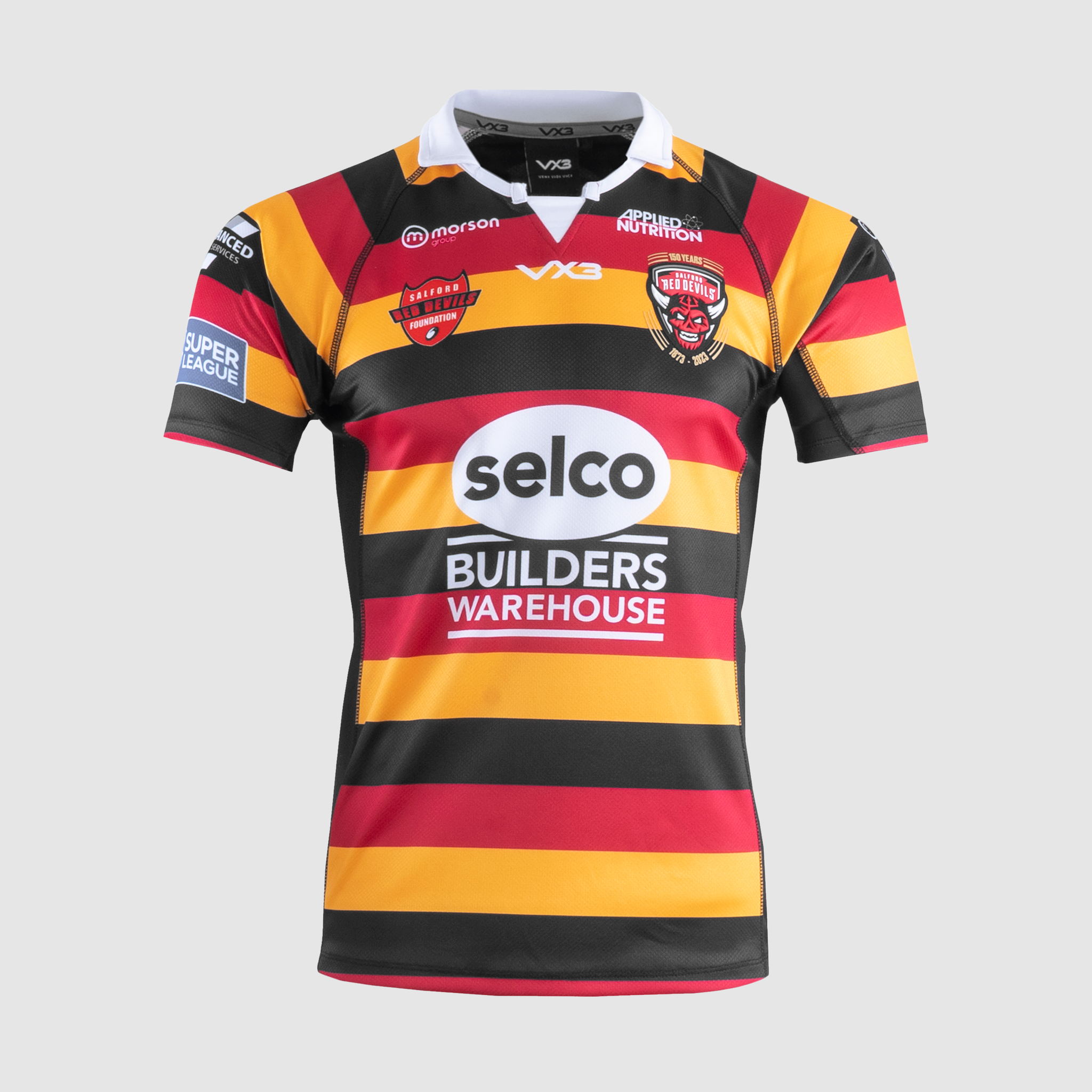 Salford Red Devils 2023 Replica Youth Anniversary Playing Shirt