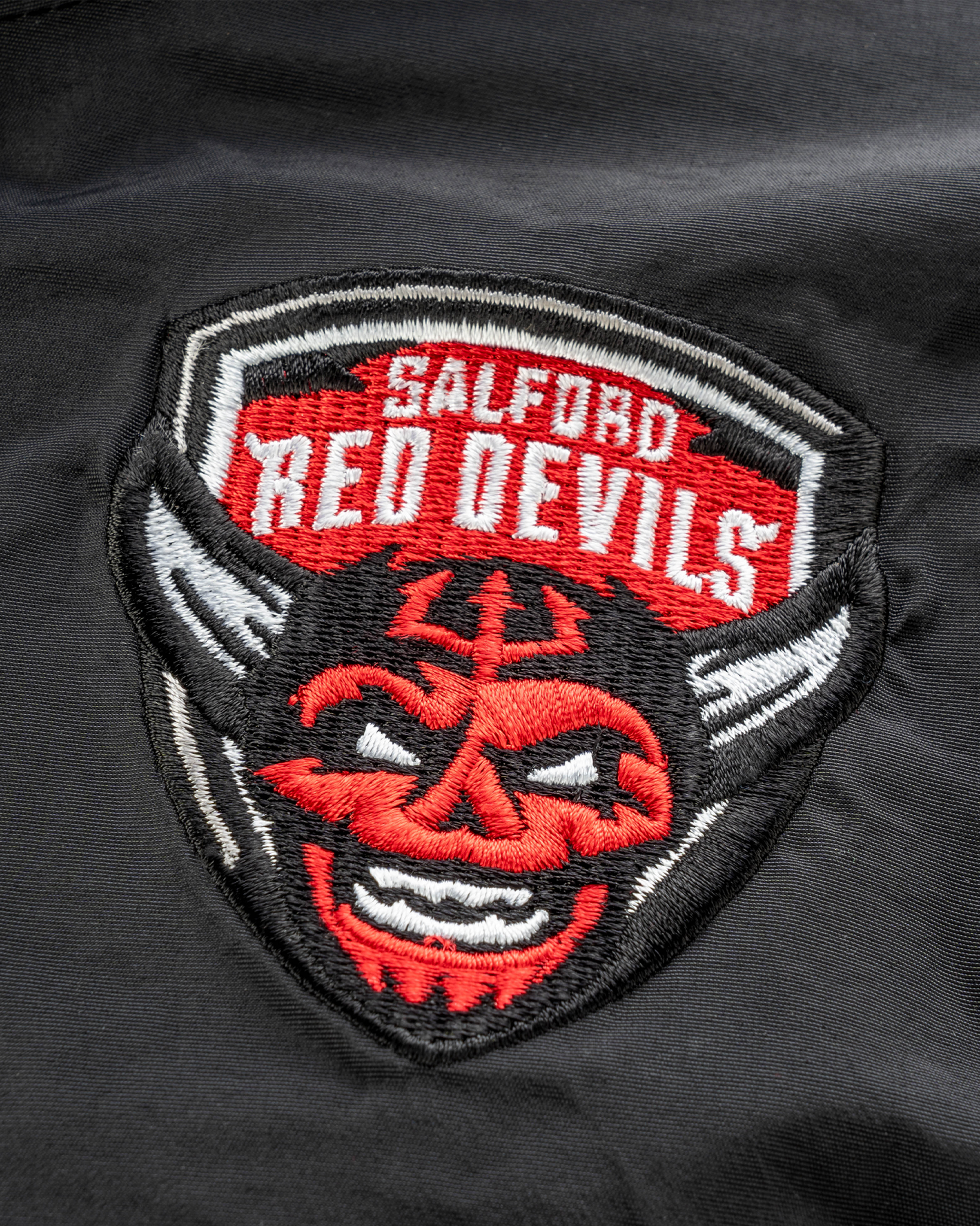 Salford Red Devils 2025 Protego Waterproof Jacket Black