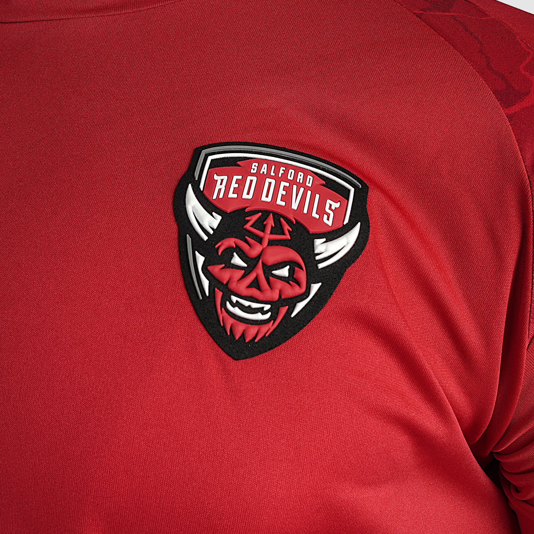 Salford Red Devils 2024 Quadrigo Red Long Sleeve Training Tee