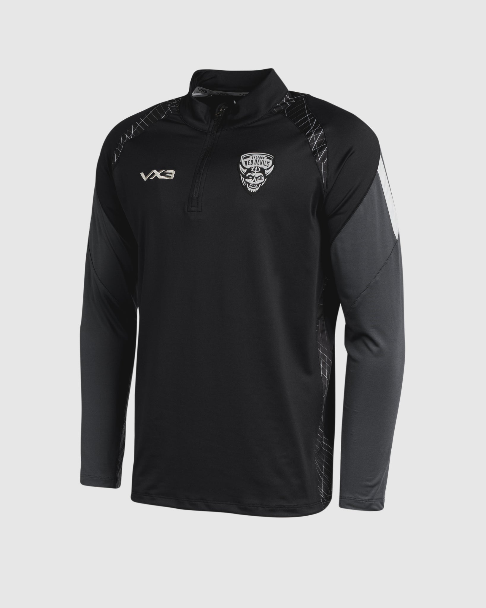Salford Red Devils 2025 Quadrigo Quarter Zip Black/Slate