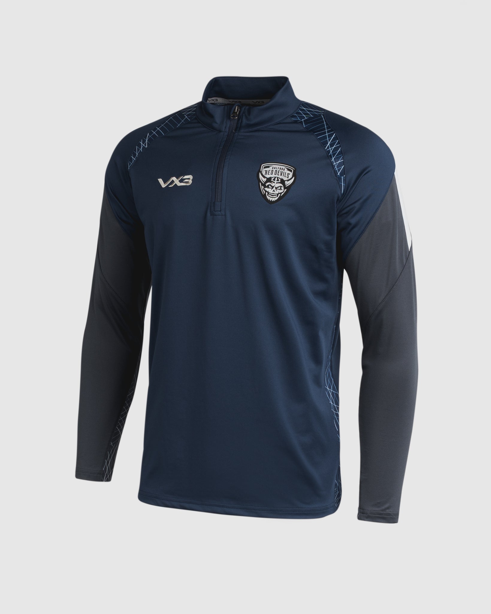 Salford Red Devils 2025 Womens Quadrigo Quarter Zip Navy/Slate